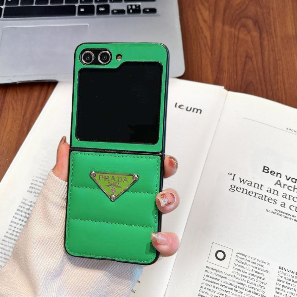 Luxury Padded Flip Case for Samsung Z Flip & Z Fold – Inspired by Designer Aesthetic