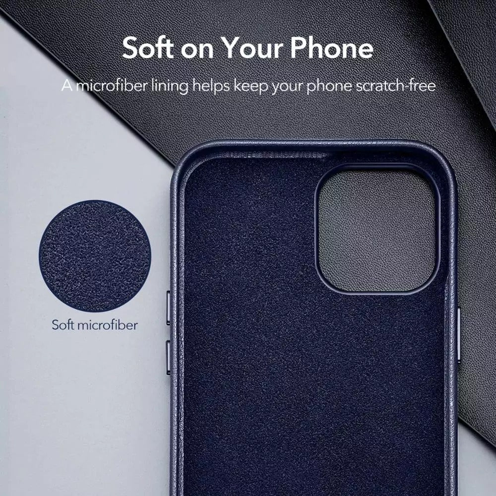 Premium Genuine Case Leather Back Cover for iPhone 12