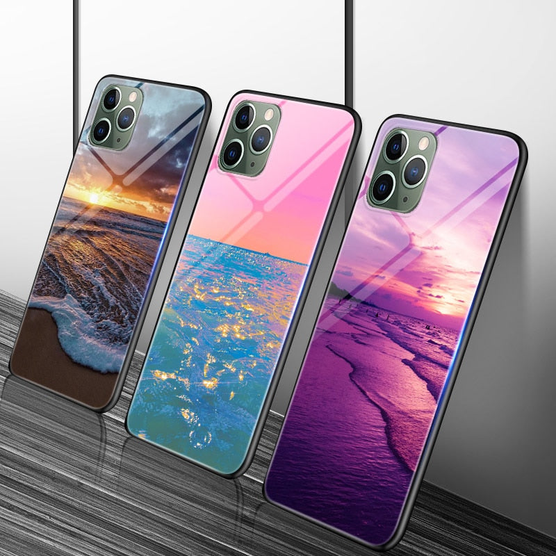 Phone Cases For iphone 11 Pro Max SE 2020 XS Max XR X  7 8 Plus 12 mini Pro Max Case Cover Glossy Silicone Soft