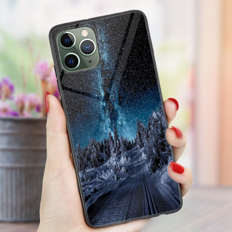 Phone Cases For iphone 11 Pro Max SE 2020 XS Max XR X  7 8 Plus 12 mini Pro Max Case Cover Glossy Silicone Soft