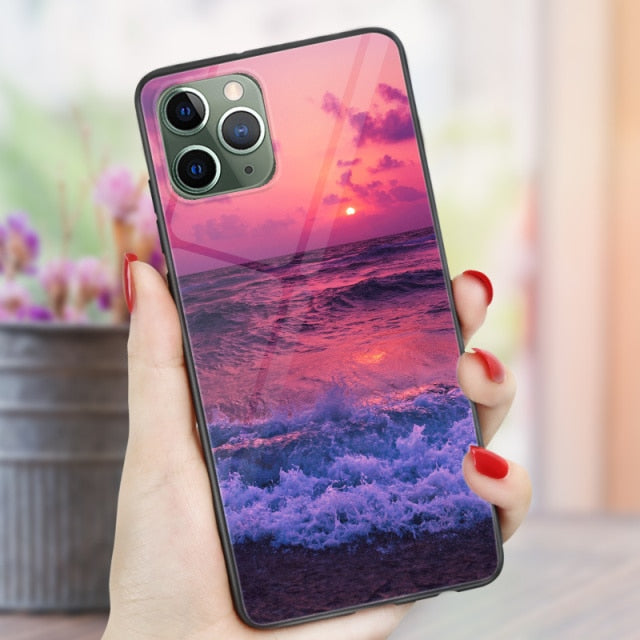 Phone Cases For iphone 11 Pro Max SE 2020 XS Max XR X  7 8 Plus 12 mini Pro Max Case Cover Glossy Silicone Soft