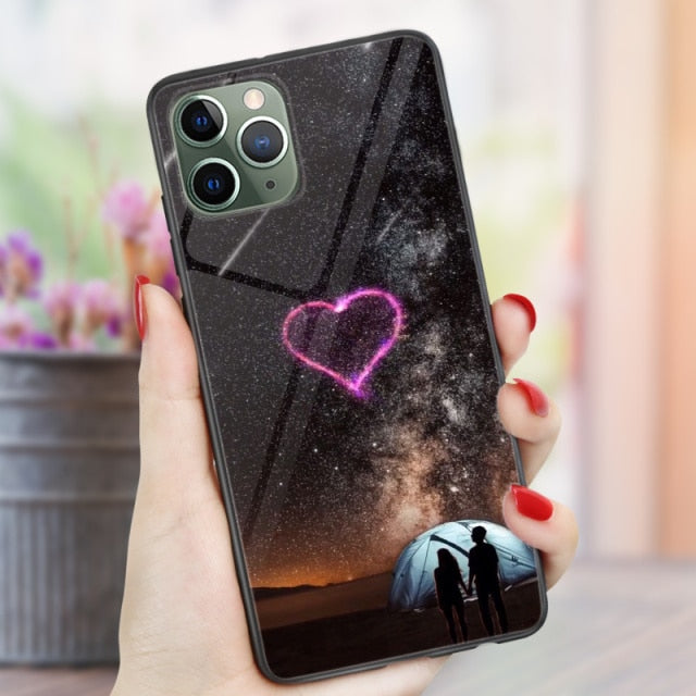 Phone Cases For iphone 11 Pro Max SE 2020 XS Max XR X  7 8 Plus 12 mini Pro Max Case Cover Glossy Silicone Soft