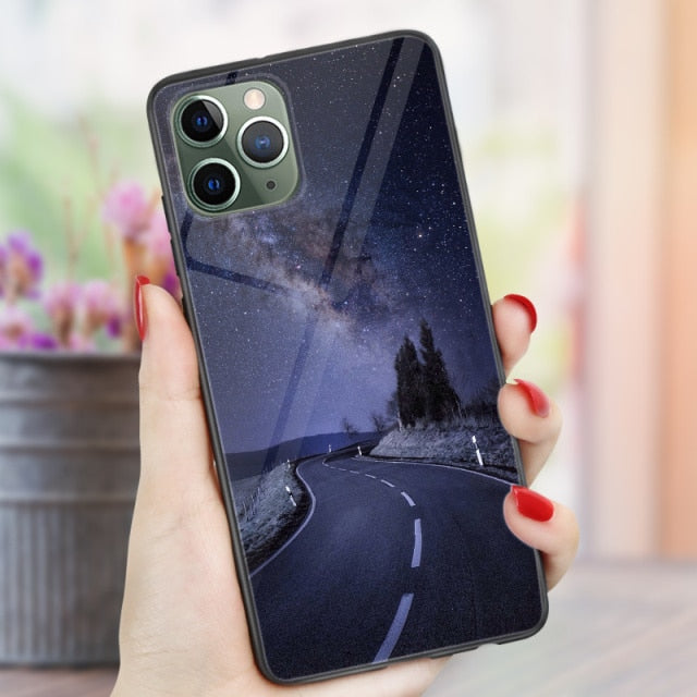 Phone Cases For iphone 11 Pro Max SE 2020 XS Max XR X  7 8 Plus 12 mini Pro Max Case Cover Glossy Silicone Soft