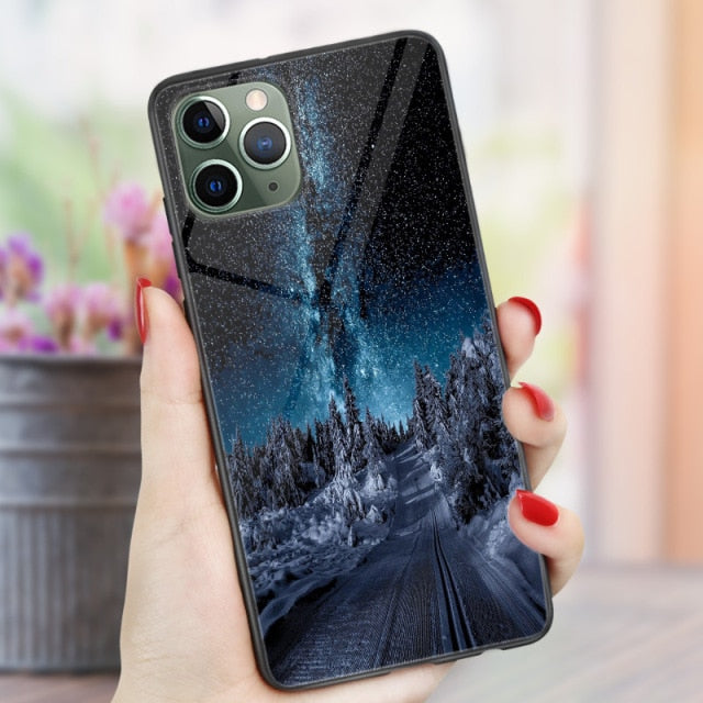 Phone Cases For iphone 11 Pro Max SE 2020 XS Max XR X  7 8 Plus 12 mini Pro Max Case Cover Glossy Silicone Soft