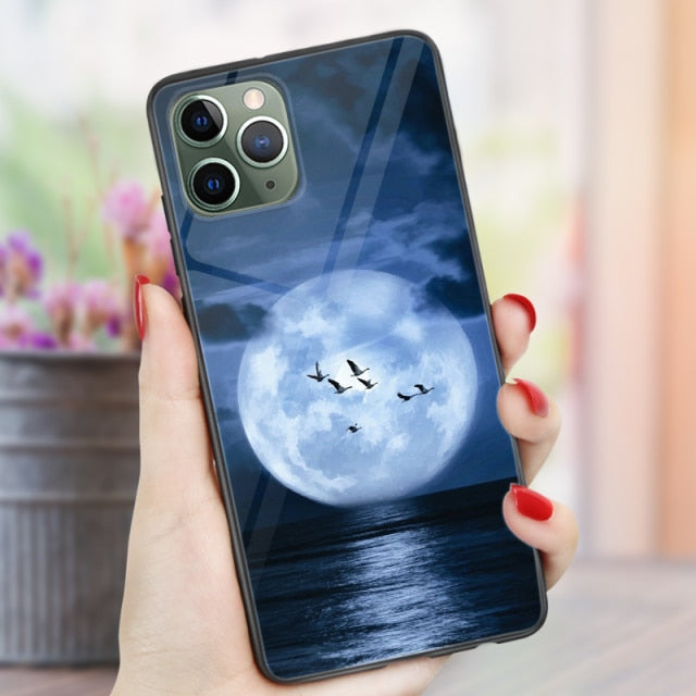 Phone Cases For iphone 11 Pro Max SE 2020 XS Max XR X  7 8 Plus 12 mini Pro Max Case Cover Glossy Silicone Soft