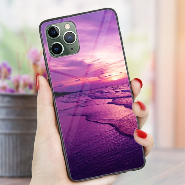 Phone Cases For iphone 11 Pro Max SE 2020 XS Max XR X  7 8 Plus 12 mini Pro Max Case Cover Glossy Silicone Soft